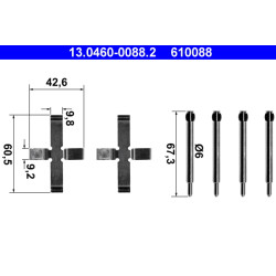 Klocki hamulcowe ATE 13.0460-0088.2
