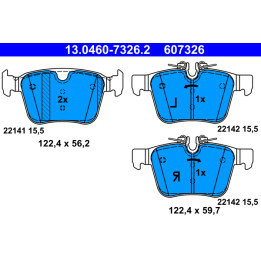 Klocki hamulcowe ATE 13.0460-7326.2