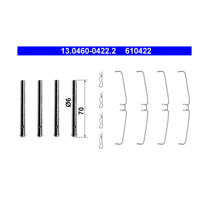 Klocki hamulcowe ATE 13.0460-0422.2