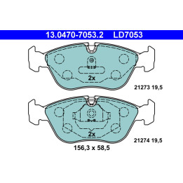 Klocki hamulcowe ATE 13.0470-7053.2