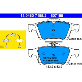 Klocki hamulcowe ATE 13.0460-7195.2