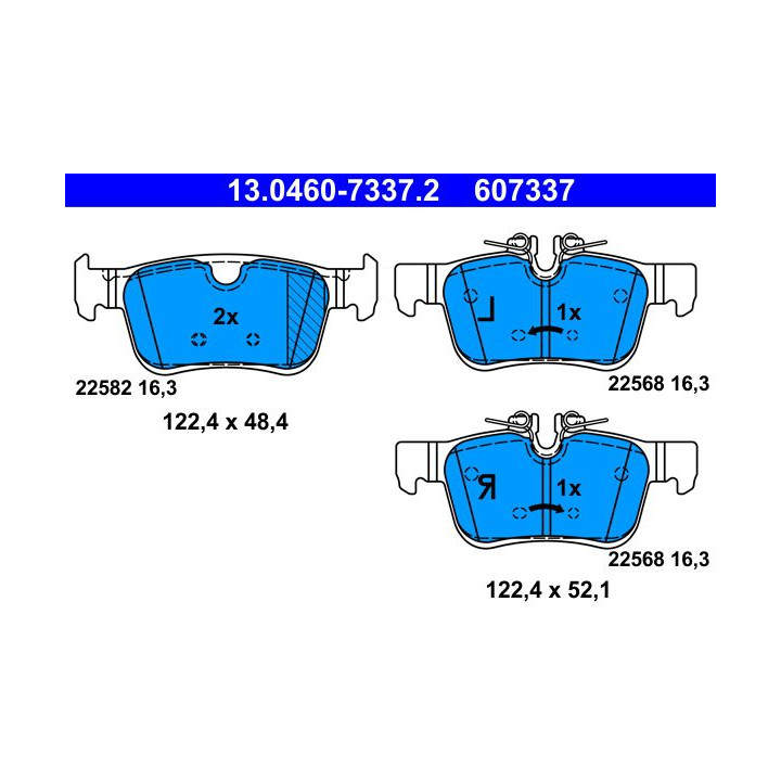 Klocki hamulcowe ATE 13.0460-7337.2