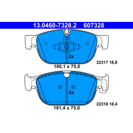 Klocki hamulcowe ATE 13.0460-7328.2