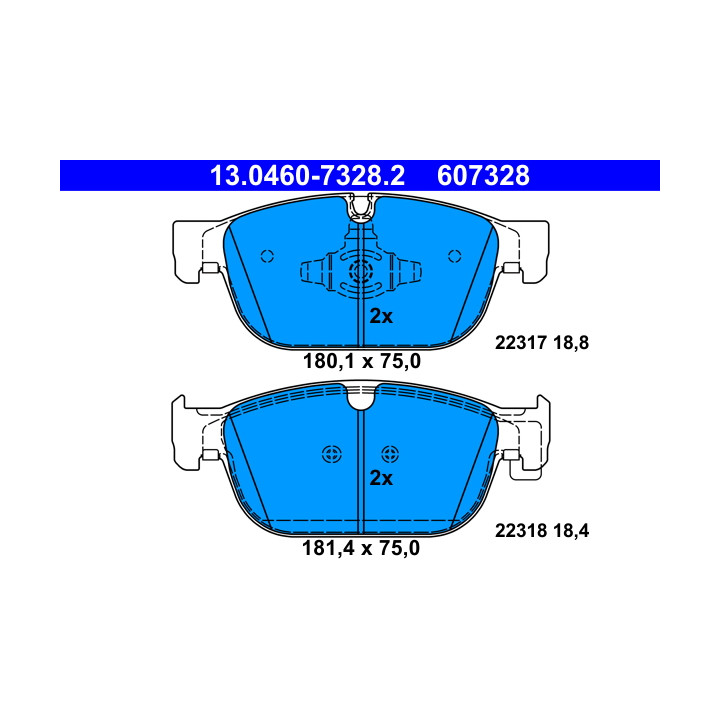 Klocki hamulcowe ATE 13.0460-7328.2
