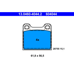 Klocki hamulcowe ATE 13.0460-4044.2