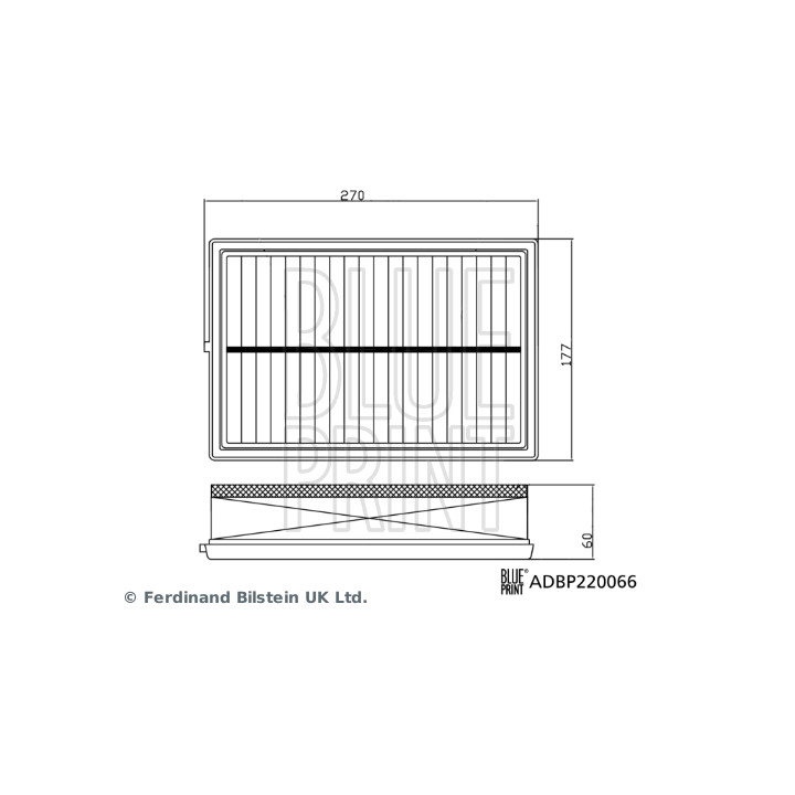 Filtr powietrza BLUE PRINT ADBP220066