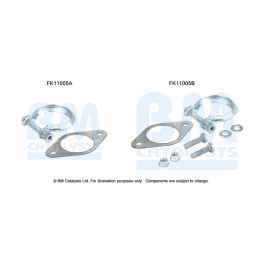 zestaw montażowy, filtr sadzy / filtr cząstek stałych BM CATALYSTS FK11005