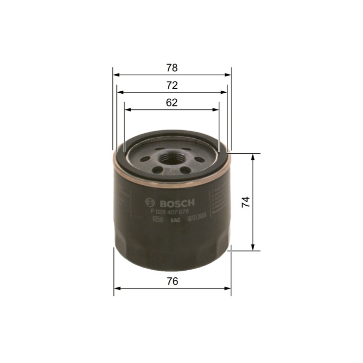 Filtr oleju BOSCH F 026 407 078
