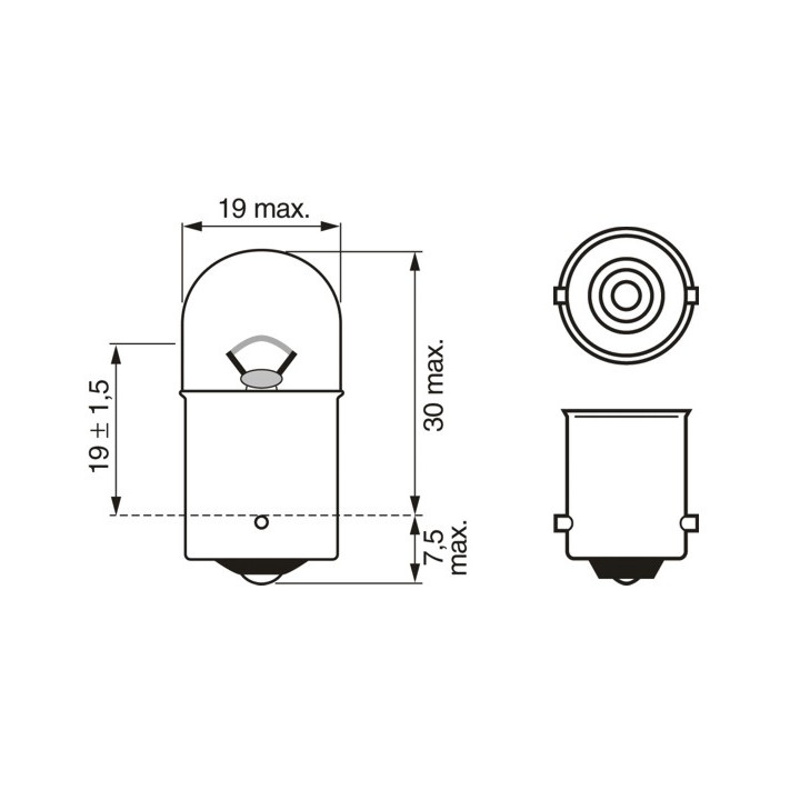 Żarówka lampy kierunkowskazu BOSCH 1 987 302 204