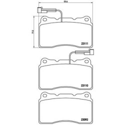 Klocki hamulcowe BREMBO P 23 078