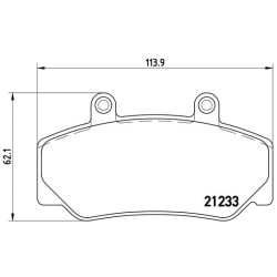 Klocki hamulcowe BREMBO P 86 006
