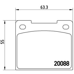 Klocki hamulcowe BREMBO P 86 001