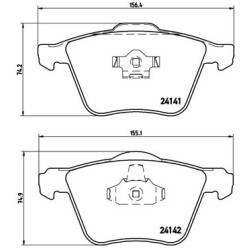 Klocki hamulcowe BREMBO P 86 018