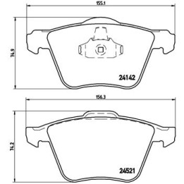 Klocki hamulcowe BREMBO P 24 077X