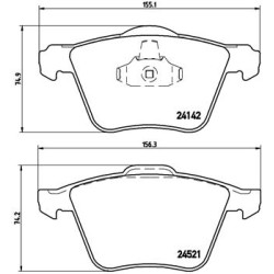 Klocki hamulcowe BREMBO P 24 077X