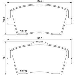 Klocki hamulcowe BREMBO P 86 031