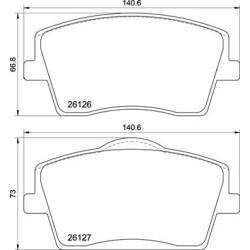 Klocki hamulcowe BREMBO P 86 031