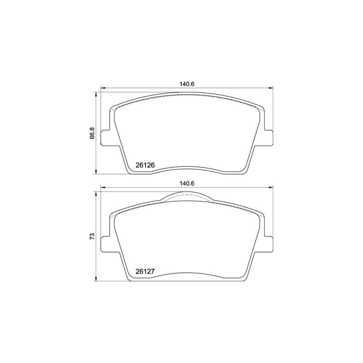 Klocki hamulcowe BREMBO P 86 031