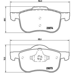 Klocki hamulcowe BREMBO P 86 016