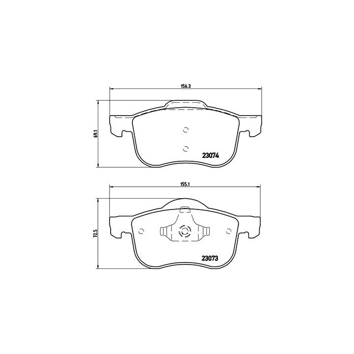 Klocki hamulcowe BREMBO P 86 016