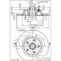 Tarcza hamulcowa BREMBO 08.4875.10