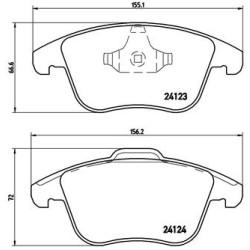Klocki hamulcowe BREMBO P 24 076X