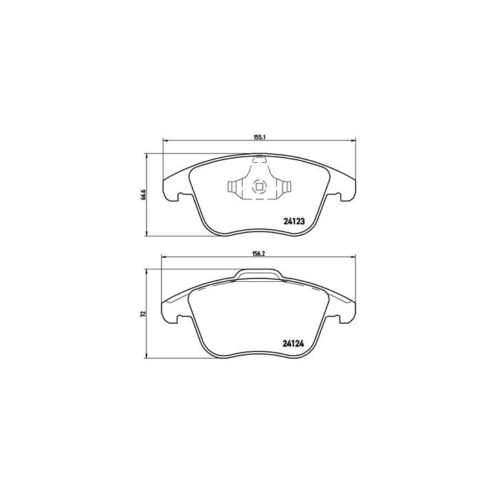 Klocki hamulcowe BREMBO P 24 076X