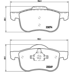 Klocki hamulcowe BREMBO P 86 020