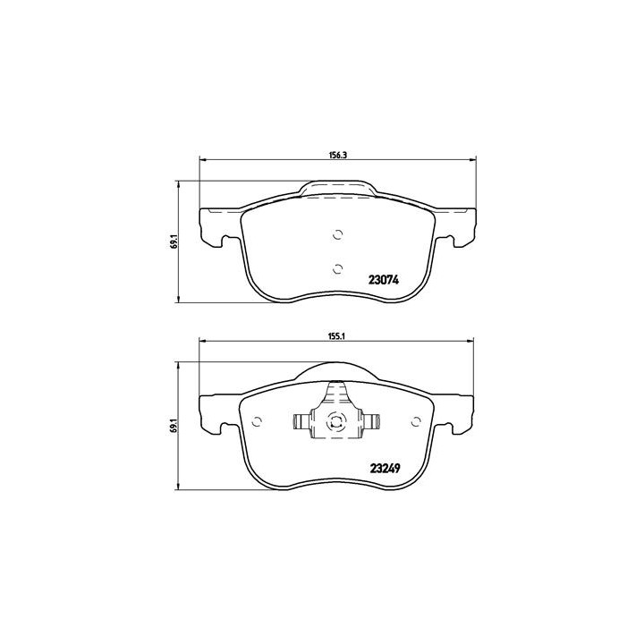Klocki hamulcowe BREMBO P 86 020