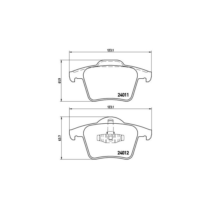 Klocki hamulcowe BREMBO P 86 019