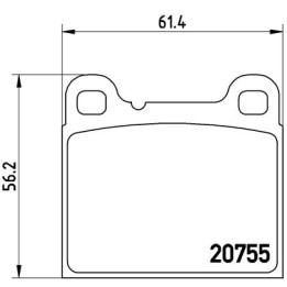Klocki hamulcowe BREMBO P 86 002