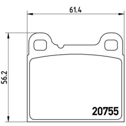 Klocki hamulcowe BREMBO P 86 002