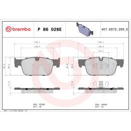 Klocki hamulcowe BREMBO P 86 028E