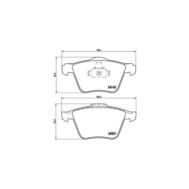 Klocki hamulcowe BREMBO P 24 077