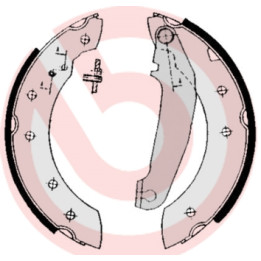 Zestaw szczęk hamulcowych BREMBO S 86 502