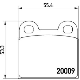 Klocki hamulcowe BREMBO P 06 001