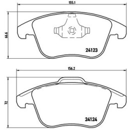 Klocki hamulcowe BREMBO P 24 076