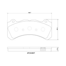 Klocki hamulcowe BREMBO P 86 034