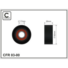 Rolka prowadząca pasek klinowy CAFFARO 03-00