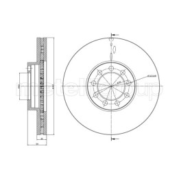 Tarcza hamulcowa CIFAM 800-989C
