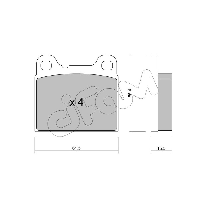 Klocki hamulcowe CIFAM 822-200-0