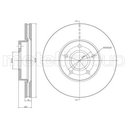 Tarcza hamulcowa CIFAM 800-685C