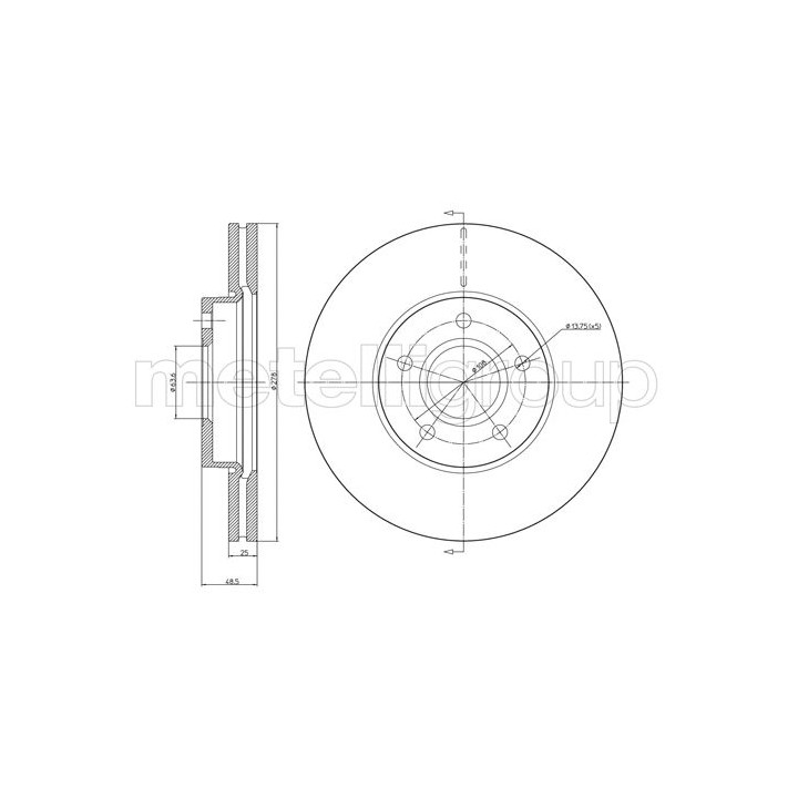 Tarcza hamulcowa CIFAM 800-685C