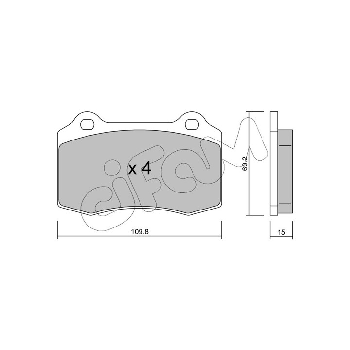Klocki hamulcowe CIFAM 822-251-2