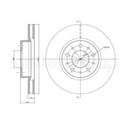 Tarcza hamulcowa CIFAM 800-310