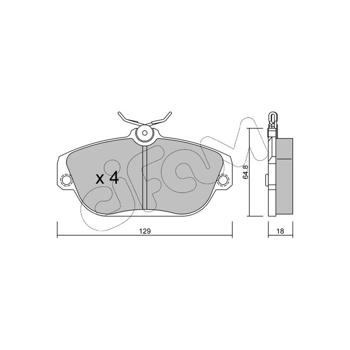 Klocki hamulcowe CIFAM 822-132-0