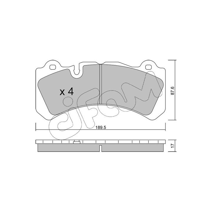 Klocki hamulcowe CIFAM 822-1328-0