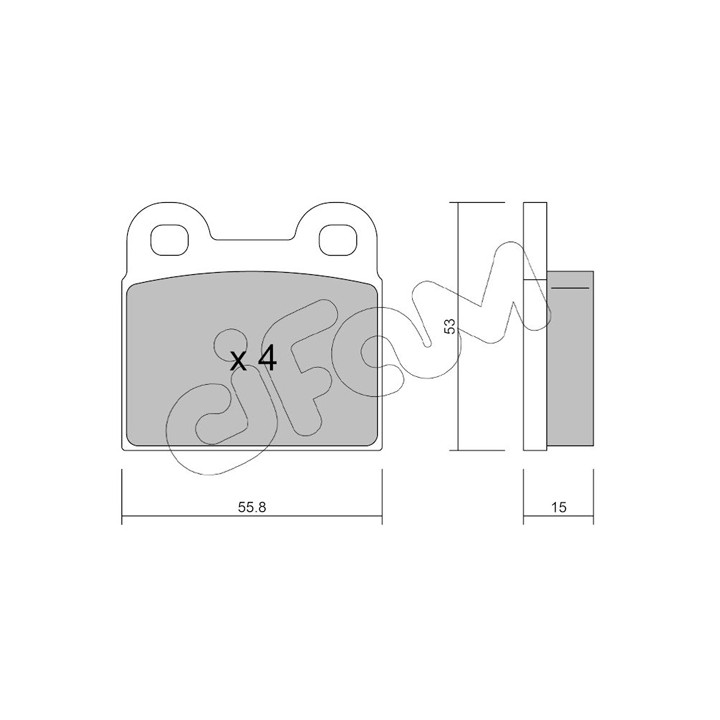 Klocki hamulcowe CIFAM 822-002-1