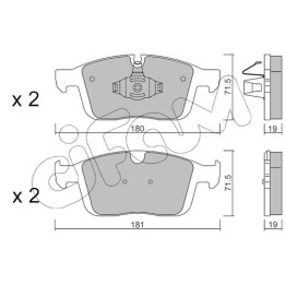 Klocki hamulcowe CIFAM 822-1188-0