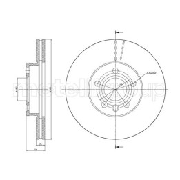 Tarcza hamulcowa CIFAM 800-736C